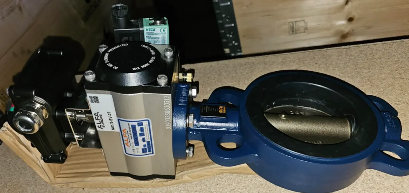 Spjeldventiler DN100 og DN150